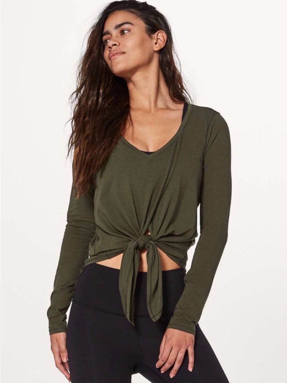 Lululemon Cross Over Tie Top